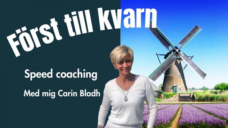 Speed Coaching med Carin Coach - Carin Bladh: Värdet av en kvart!?