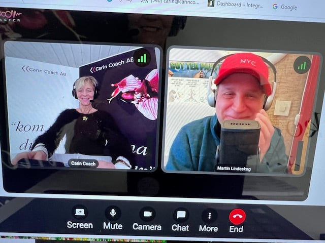 Carin Coach & Martin Poddare, online.