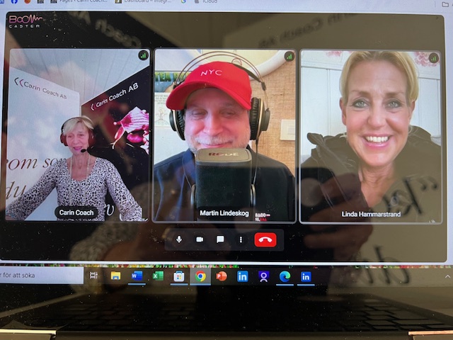 Carin Bladh, Martin Lindeskog, Linda Hammarstrand poddar online 2025